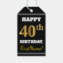 Search for 40th birthday gift tags Elegant