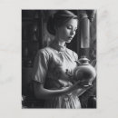 Search for kitchen tea postcards Lady