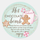 Search for bombs stickers Hot chocolate bomb