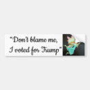 Search for vote for trump bumper stickers America