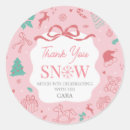 Search for winter wonderland birthday stickers Santa