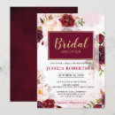 Search for burgundy red bridal shower invitations Marsala