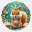 Search for squirrel birthday stickers Animals