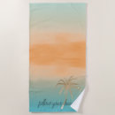 Search for palm trees beach towels Watercolor