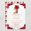 Search for red cowboy boots invitations Charro