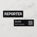 Search for newspaper business cards Journalist