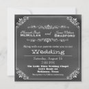 Search for chalk wedding invitations Rustic
