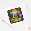 Search for number nine stickers 9th birthday