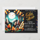 Search for editable baby shower invitations Woodland