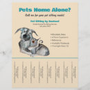 Search for pet sitter flyers Promote my pet business