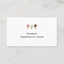 Search for ice cream business cards Handmade