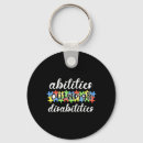 Search for autism disability key rings Awareness