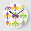 Search for fleur de lis clocks Green