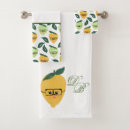Search for yellow lemon bath towels Illustration