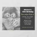 Search for orangutan invitations Cute