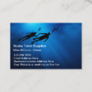 Search for underwater business cards Scuba