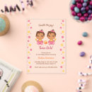 Search for african american twins baby shower invitations Cute