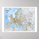 Search for classic maps posters Europe map