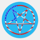 Search for red pentagram stickers Occult