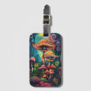 Search for funky luggage tags Psychedelic
