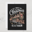 Search for train christmas invitations Santa