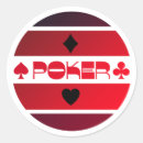 Search for poker stickers Red