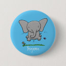 Search for elephant illustration badges Cute