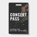 Search for concert id badges Vip pass