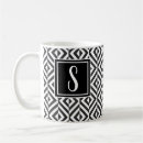 Search for black and white diamond pattern mugs Abstract