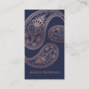 Search for paisley business cards Sophisticated