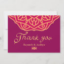 Search for indian wedding thank you cards Gold