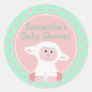 Search for cute lamb stickers Baby shower