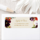 Search for rustic fall wedding return address labels Watercolor floral