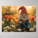 Search for garden gnome posters Flowers