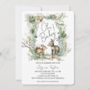 Search for woodland creatures baby shower invitations Squirrel