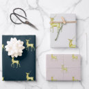 Search for gold reindeer wrapping paper Simple