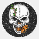 Search for skull butterfly stickers Black