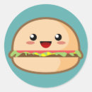Search for kawaii burger stickers Hamburger