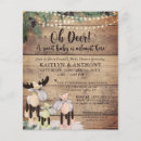 Search for rustic deer baby shower invitations Woodland forest animals