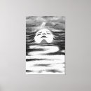 Search for abstract ocean canvas prints Black