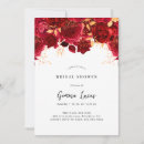 Search for gold and burgundy bridal shower invitations Minimalist