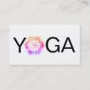 Search for yoga instructor business cards Watercolor