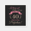 Search for 40th birthday napkins Over the hill