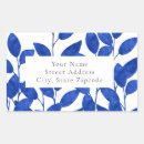 Search for royal blue and white return address labels Botanical