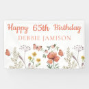 Search for 65th birthday banners Elegant
