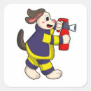 Search for fire dog stickers Firefighter