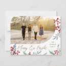 Search for botanical christmas cards Merry and bright