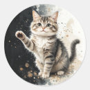 Search for tabby cat kitten stickers Animal