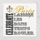 Search for cajun birthday invitations Mardi gras