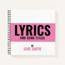 Search for song lyric notebooks Songs